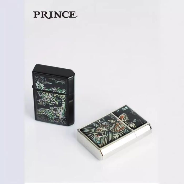 Бензинова запальничка Prince "Golden Dragon" (Made in Japan)