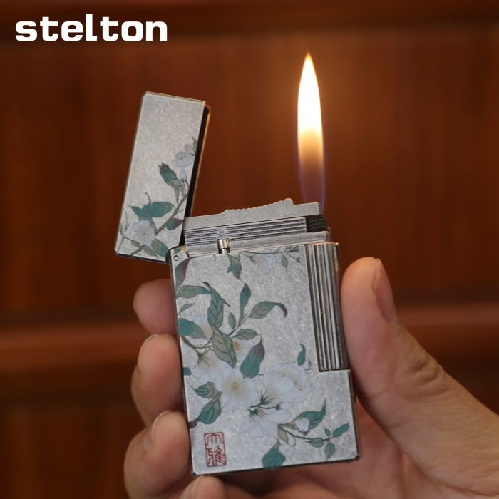 Газова запальничка Stelton "Antique Blossom" Білі Квіти