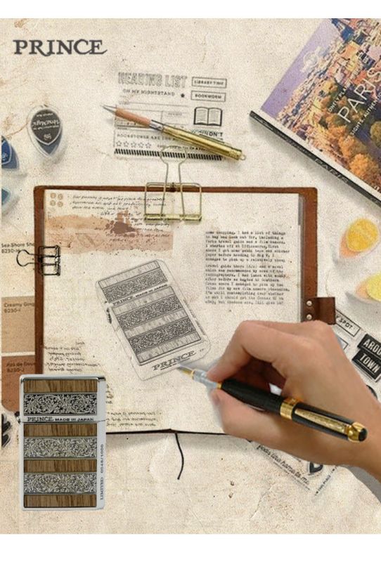 Бензинова запальничка Prince — Limited Edition (Japan) Silver