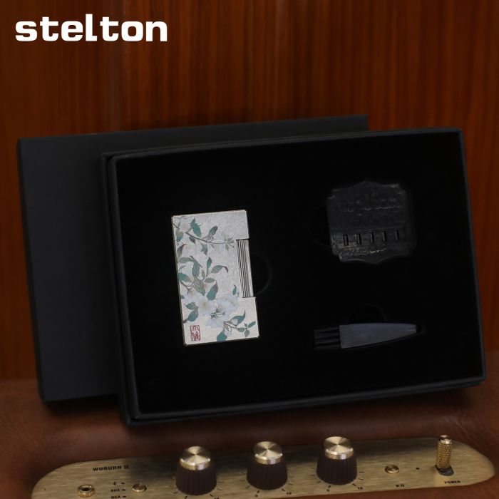 Газова запальничка Stelton "Antique Blossom" Білі Квіти