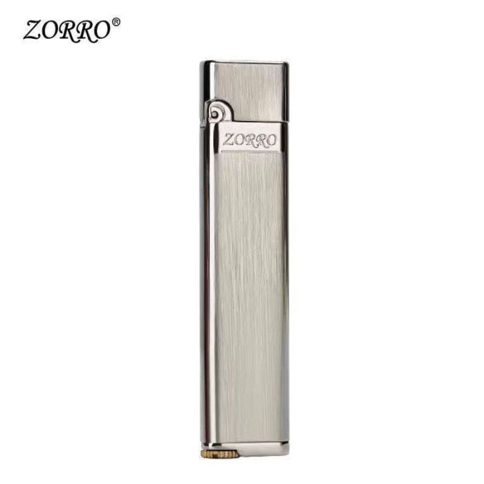 Бензинова запальничка Zorro Slim Brushed Silver