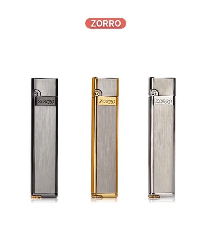 Бензинова запальничка Zorro Slim Brushed Silver