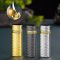 Елегантна Газова Запальничка Koji у золотистому кольорі зі складним геометричним текстурним тисненням