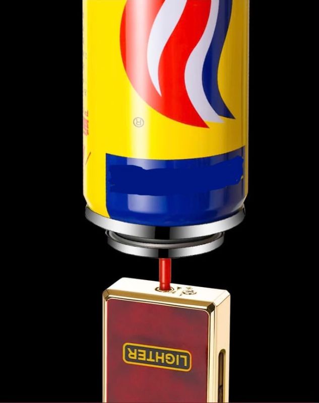 Газова запальничка Hymars з мармуровим ефектом (синьо-срібляста)