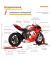 Інтерактивний колекційний мотоцикл Ducati Panigale V4 S (1:6) колір червоний з ефектом диму, світлом і звуком