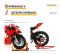 Інтерактивний колекційний мотоцикл Ducati Panigale V4 S (1:6) колір червоний з ефектом диму, світлом і звуком