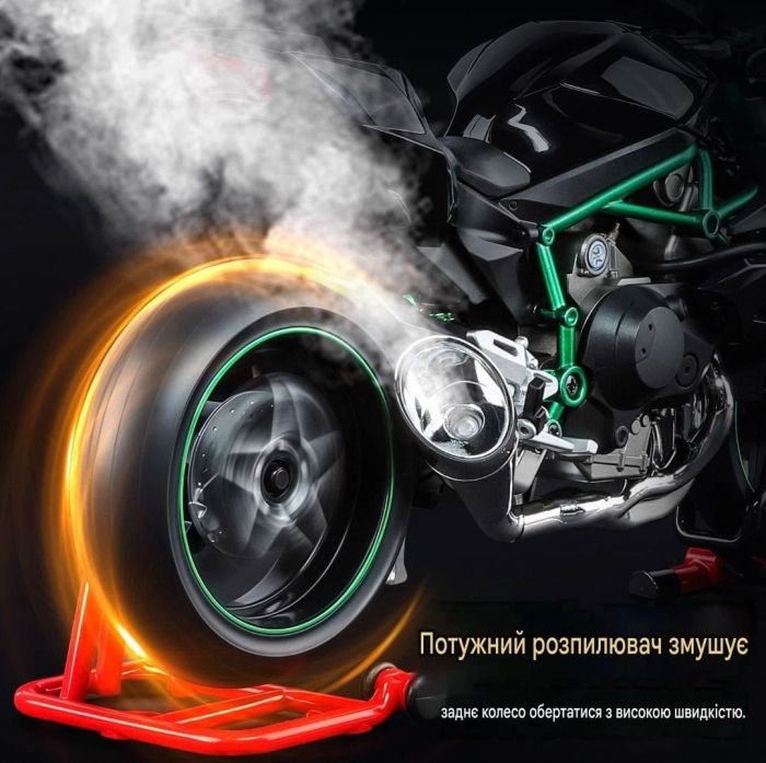 Преміальна колекційна модель мотоцикла Kawasaki Ninja H2R (Масштаб 1:6)з реалістичним звуковим, світловим і паровим спецефектами