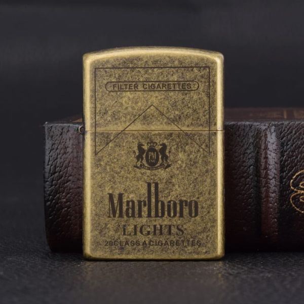 Запальничка бензинова Zorro «Marlboro Lights» у стилі Vintage Gold