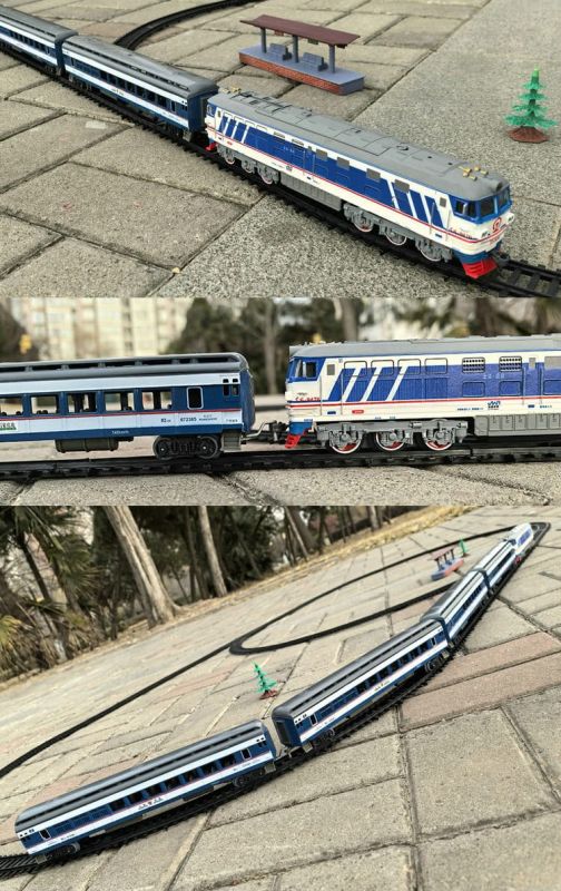 Великий ігровий набір «Залізниця FENFA Train Familial» з акумуляторами та зарядним пристроєм