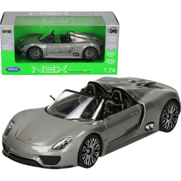 Колекційна модель автомобіля Welly NEX Models Porsche 918 Spyder (масштаб 1:24)