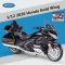 Колекційна масштабна модель мотоцикла Welly 1:12 2020 Honda GL1800 Gold Wing (колір Gloss Black)