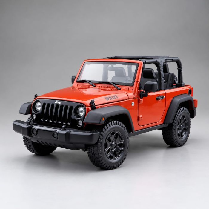 Коллекційна модель 2014 Jeep Wrangler Willys (Масштаб 1:18) від Maisto