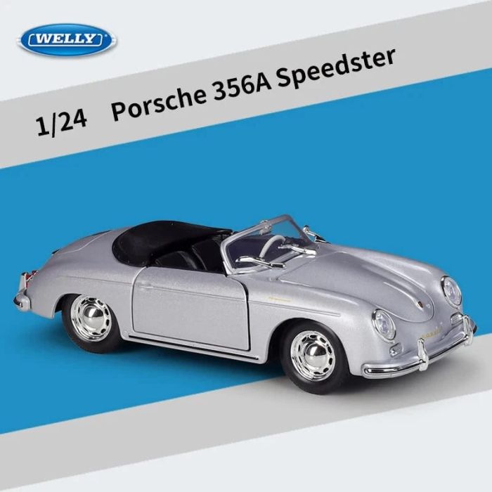 Колекційна модель авто Porsche 356A Speedster від Welly  (масш.1:24)— Легенда класичного автодизайну