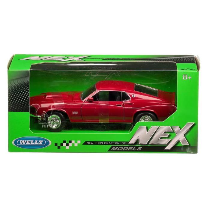 Масштабна модель 1969 Ford Mustang Boss 429 від Welly (масшт.1:24)-Легенда американського автопрому