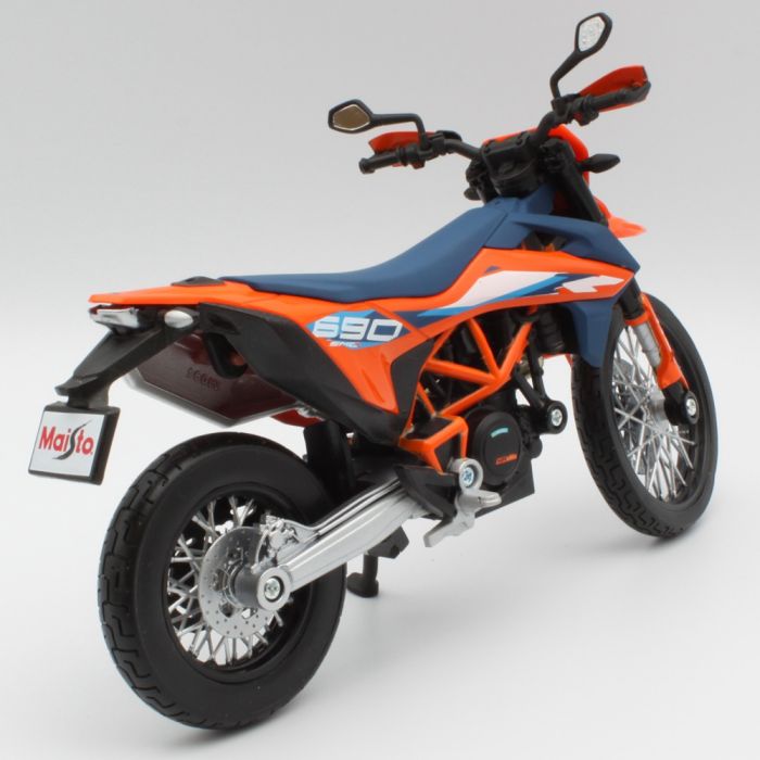 Колекційна модель мотоцикла 2023 KTM 690 SMC R (Масштаб 1:12, Maisto)