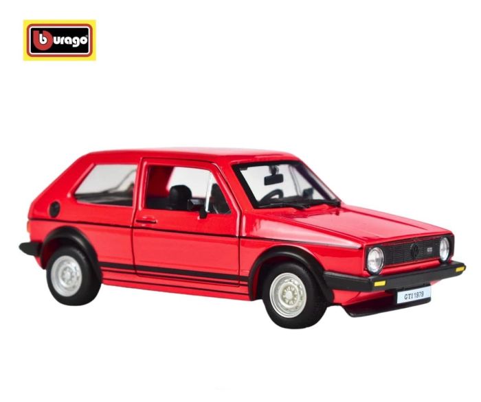 Колекційна модель автомобіля Volkswagen Golf Mk1 GTI (1979) — Масштаб 1:27 (Bburago)