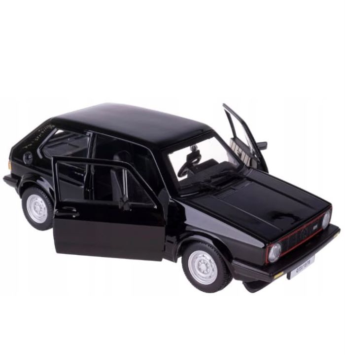 Коллекційна масштабна модель Volkswagen Golf Mk1 GTI (1979) чорний  1:27 від Bburago
