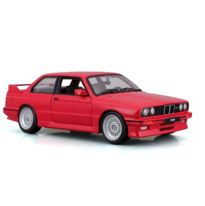 Колекційна масштабна модель авто BMW 3 Series M3 1988 (E30) — від Bburago 1:24, червона