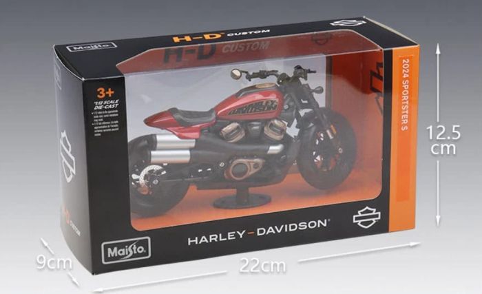 Колекційна модель мотоцикла Harley-Davidson 2024 Sportster S (Maisto, масштаб 1:12)