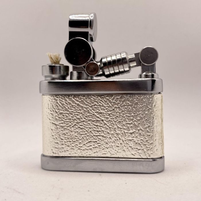 Бензинова запальничка Prince "Silver Texture" (Срібна Текстура)