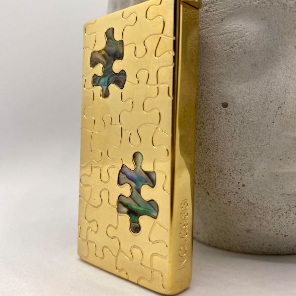 Бензинова запальничка Zorro Puzzle Gold (Золотий Пазл)