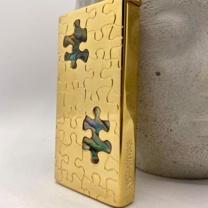 Бензинова запальничка Zorro Puzzle Gold (Золотий Пазл)