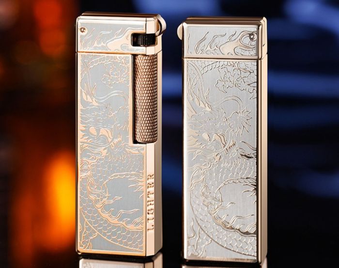 Елегантна Газова Запальничка  Золотий Дракон
