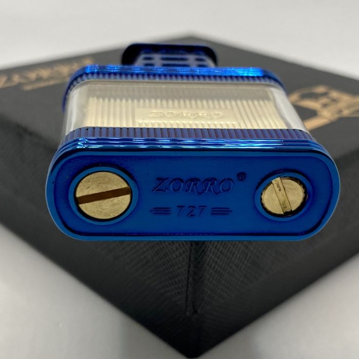 Бензинова запальничка Zorro "Transparent Blue Gold"