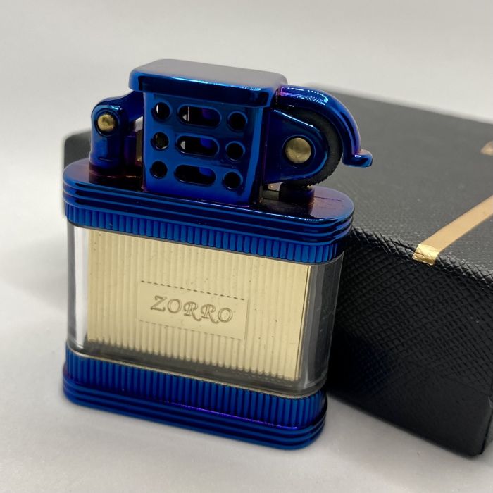 Бензинова запальничка Zorro "Transparent Blue Gold"