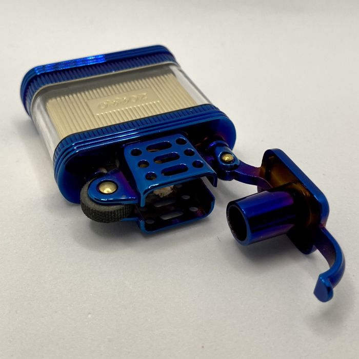 Бензинова запальничка Zorro "Transparent Blue Gold"