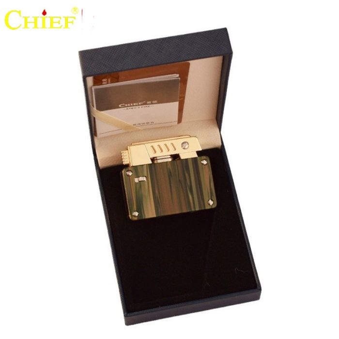 Міцна Бензинова Запальничка Chief з Камуфляжним Захистом