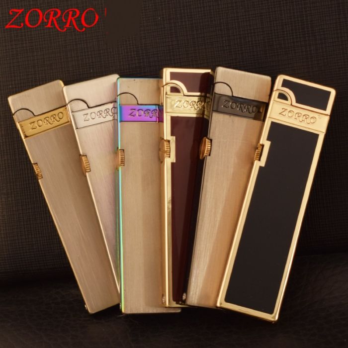Бензинова запальничка Zorro Black & Gold Slim