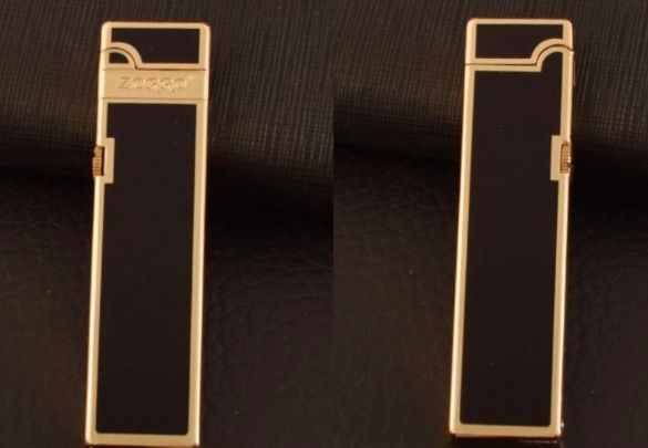 Бензинова запальничка Zorro Black & Gold Slim