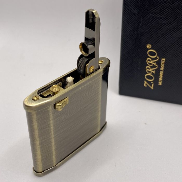 Бензинова запальничка ZORRO латунь