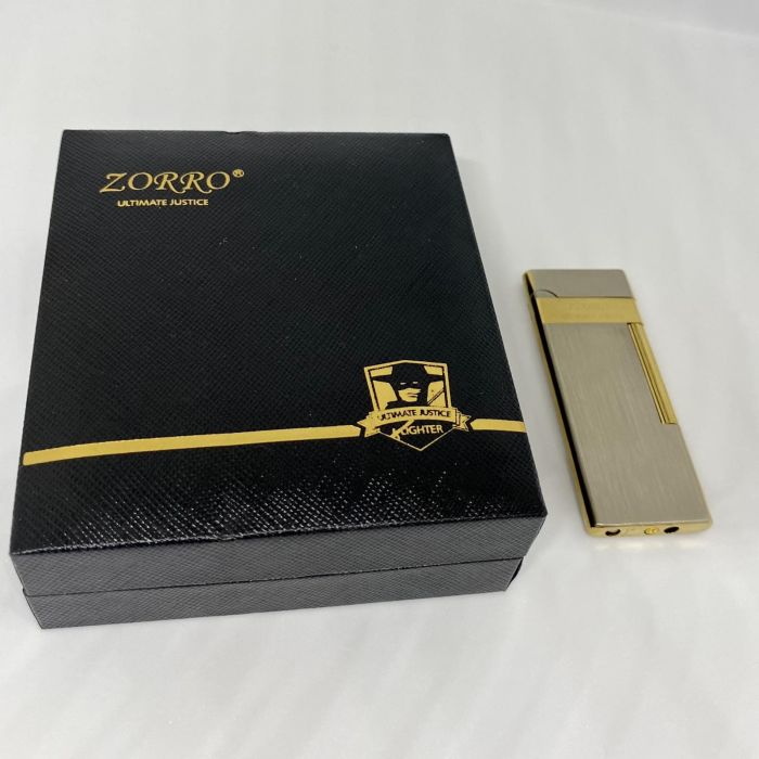ZORRO Ultimate Justice Газова Запальничка Срібло/Золото
