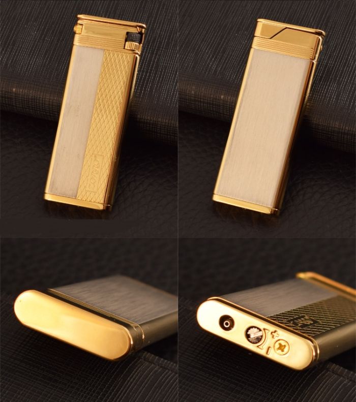 Класична Газова Запальничка ZORRO (Золото/Сатин)