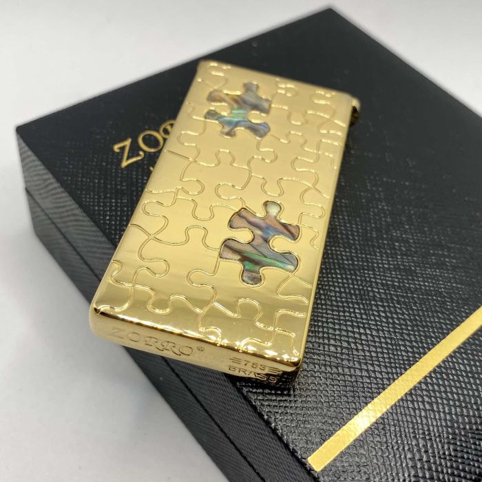 Бензинова запальничка Zorro Puzzle Gold (Золотий Пазл)