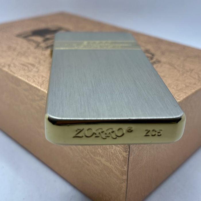 Бензинова запальничка ZORRO "Золотий Граніт" (Gold Granite)