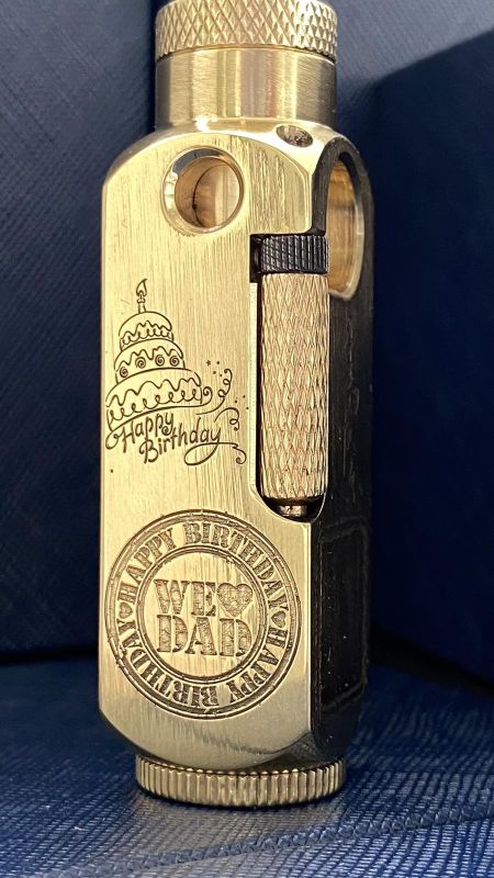 Запальничка з латуні бензинова Happy Birthday