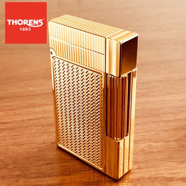 Вишукана газова запальничка Thorens колір золотий