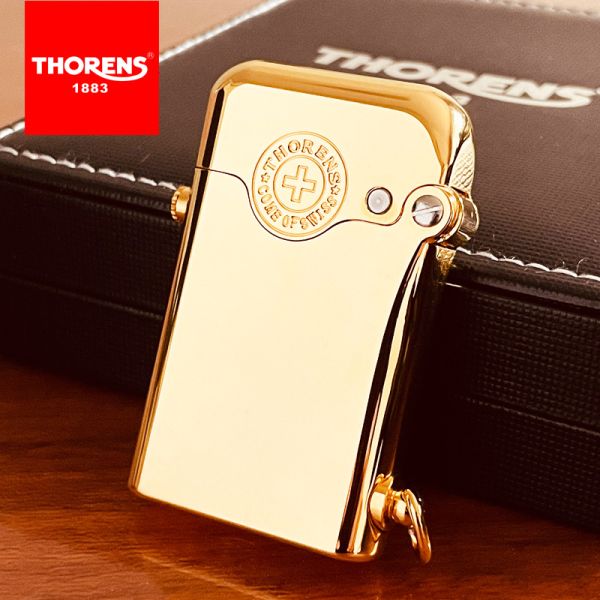 Вишукана бензинова запальничка Thorens золотого кольору