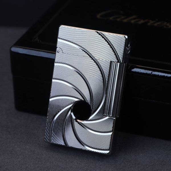 Легендарна газова запальничка THORENS "Гармата Джеймса Бонда"в срібному кольорі