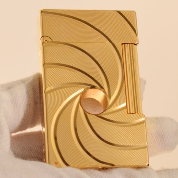 Легендарна газова запальничка THORENS "Гармата Джеймса Бонда"в золотому кольорі